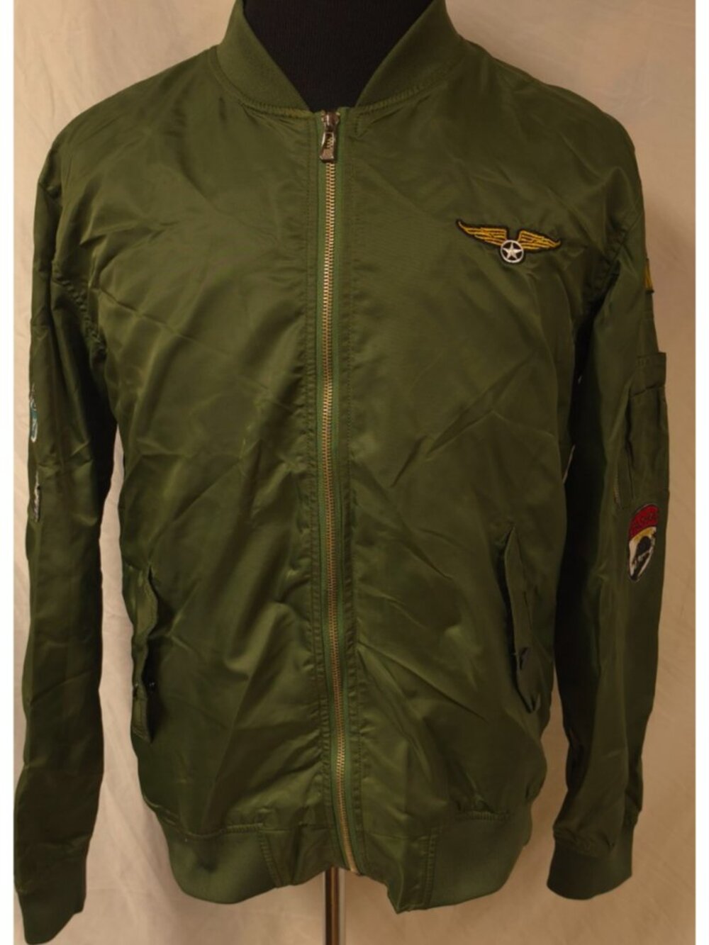 Asst Series ATN Force Green Flight Patches Army Space Flight Bomber Jacket XXL